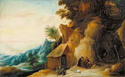 Saints Antoine et Paul dans un paysage, vers 1636-38